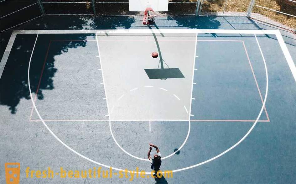 Boisko do koszykówki: fotografie, rozmiary i cechy
