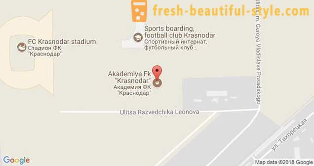 Akademia FC „Krasnodar”: adres, jak dojechać, gałęzie, trenerów i studentów