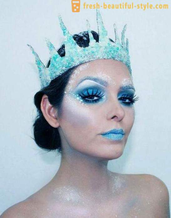 Makeup Snow Queen: opcje makijaż i zdjęcia