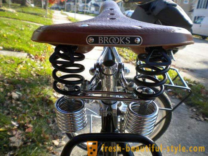 Siodełka rowerowego Brooks: opis, cechy i zalety
