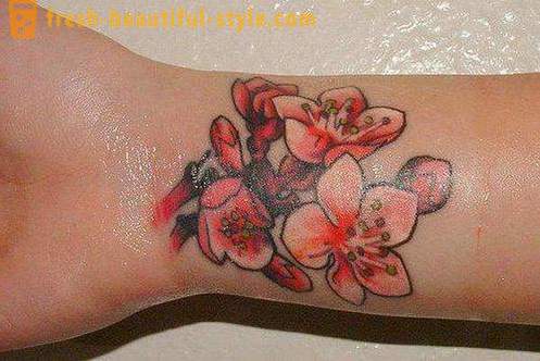 Kwiat tatuaż na nadgarstku dla dziewczynek. wartość
