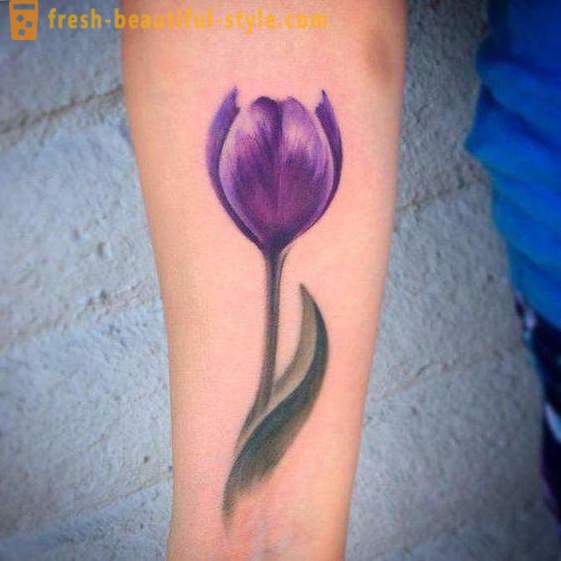 Kwiat tatuaż na nadgarstku dla dziewczynek. wartość
