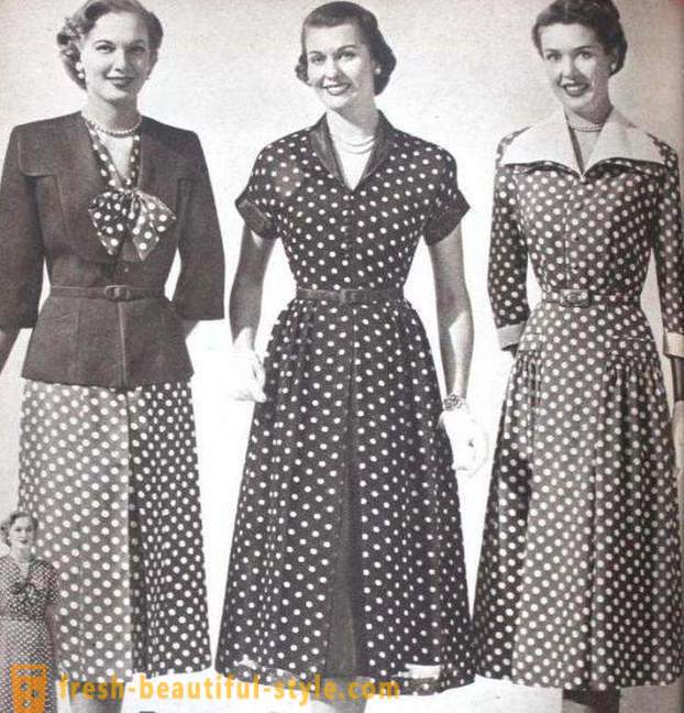 Modne style sukienki z kropki w stylu retro