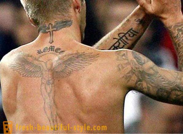 40 tatuaż Beckham: ich interpretacja i miejsca na ciele