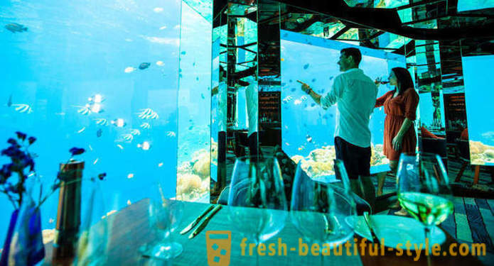 Luksusowe podwodna restauracja na Malediwach
