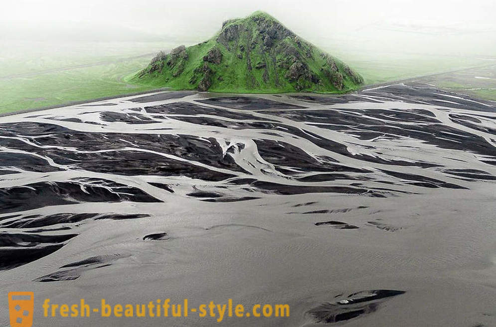 Widok z lotu ptaka Islandia