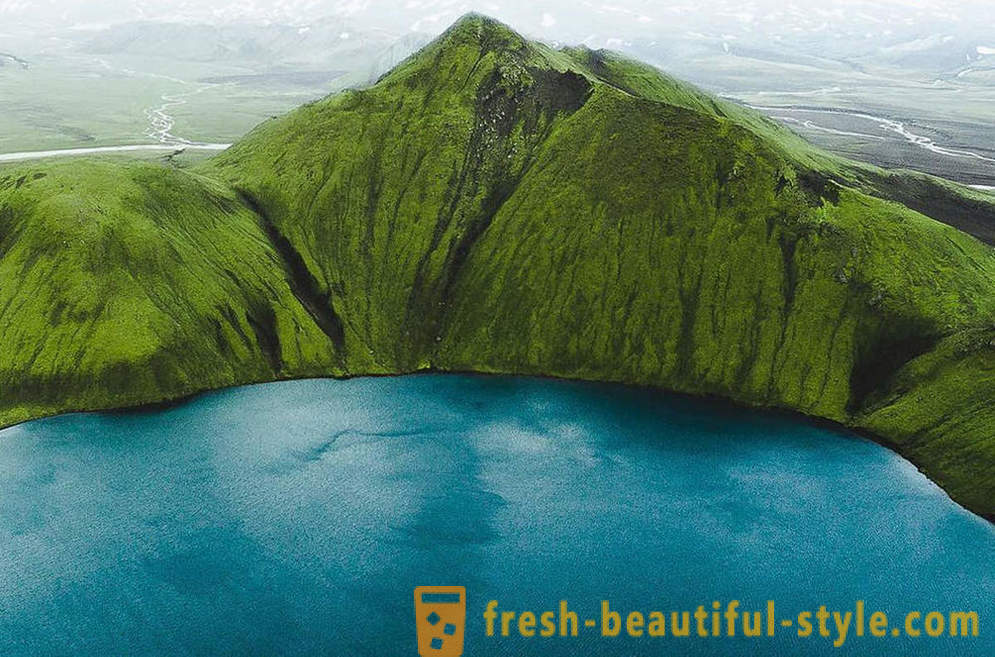 Widok z lotu ptaka Islandia