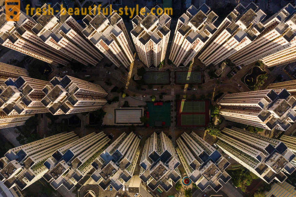 Hongkong wieżowiec na zdjęciach