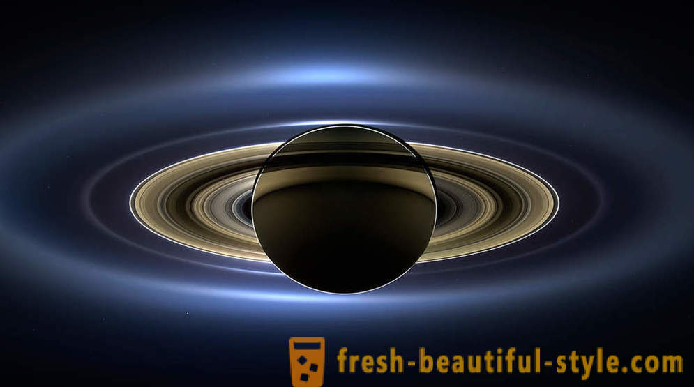 Świat po prostu z urządzeniem Cassini