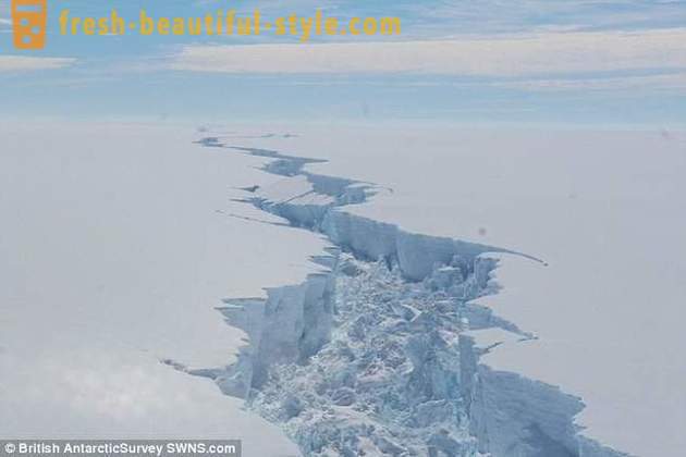 Lodowa z Antarktydy przerwał obszar więcej niż dwóch Moskwie