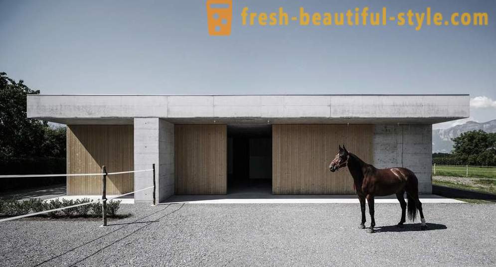 Projekt kliniki weterynaryjnej dla koni w Austrii