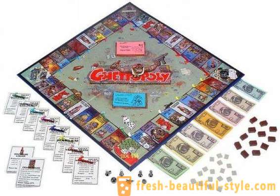 „Gettopoliya” 5 zakazane gry stołowe poświęcona przywar społeczeństwa