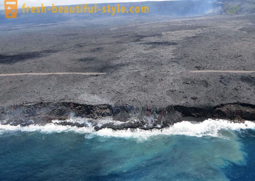 Wulkaniczne lawy z Kilauea Hawajach