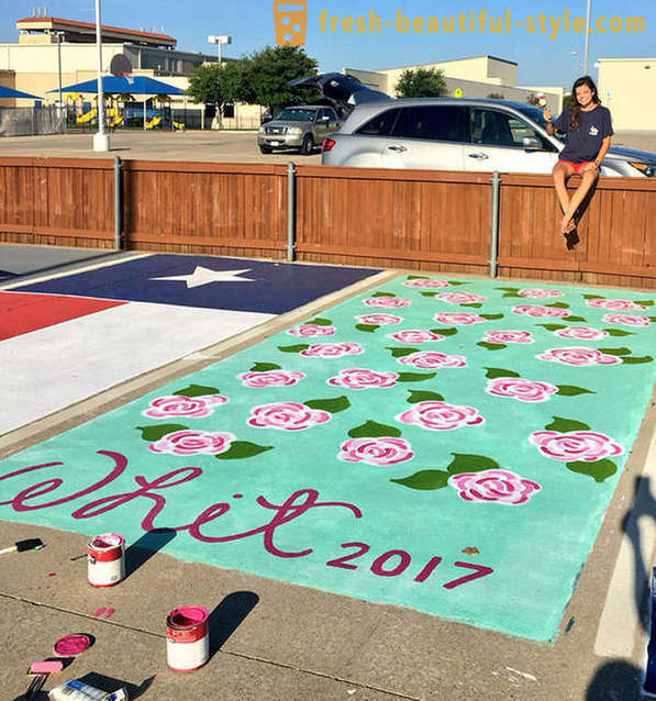 Amerykańscy studenci mogli namalować własny parking