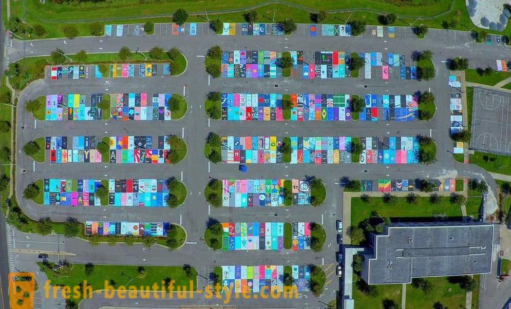 Amerykańscy studenci mogli namalować własny parking