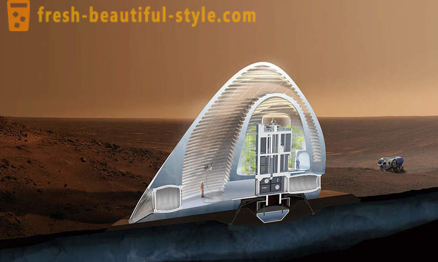 Dom na Marsie, który jest właśnie budowanie