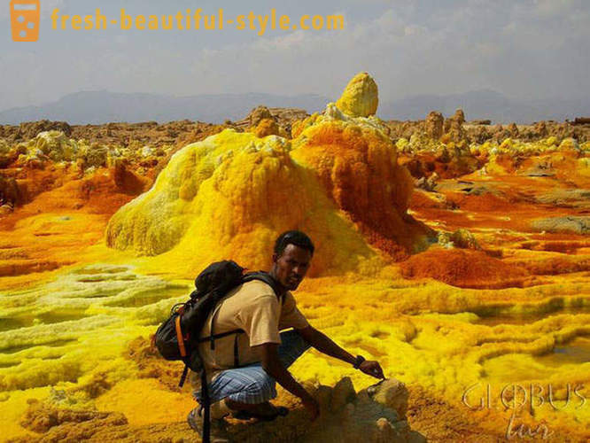 Dallol wulkanu w Etiopii