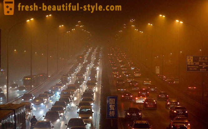 Niebezpiecznych poziomów zanieczyszczenia w Chinach