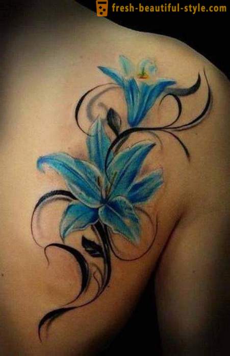 Tatuaże lilia - wartość i miejsce zastosowania