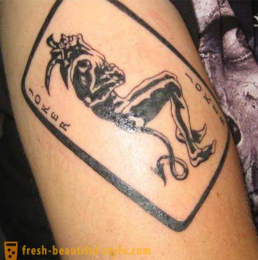 Joker Tatuaż: symbole i zdjęcia