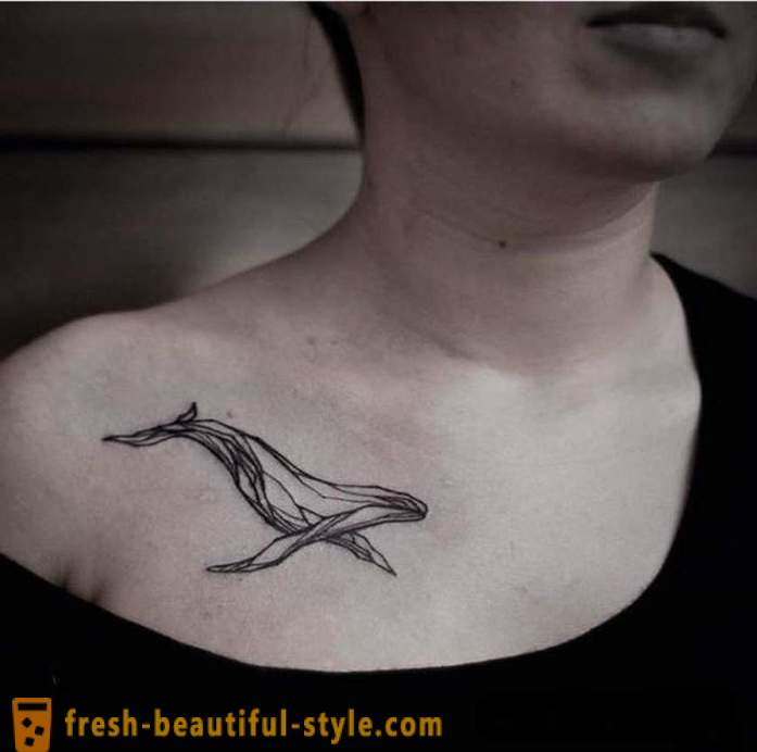 Tatuaż „wieloryba”: historia, znaczenie i zdjęcia