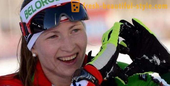 Białoruski biathlonista Darja Domraczawa: biografia, życie osobiste, osiągnięcia sportowe