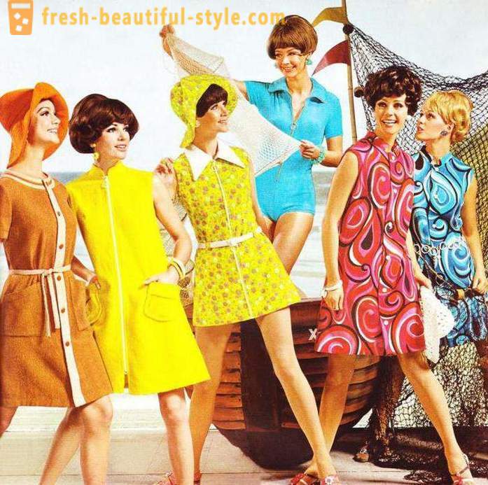 Sukienka w stylu lat 60-tych. ubrać model
