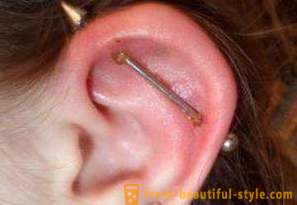 Nakłucie chrząstki ucha: leczenie, działanie