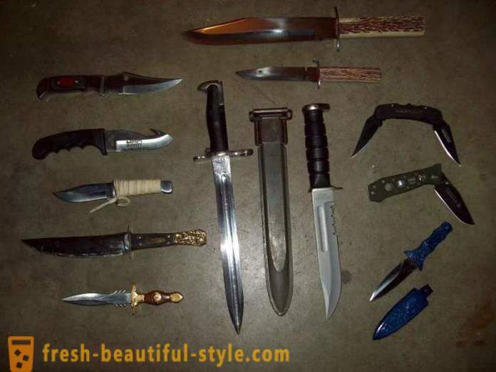 Główne rodzaje noży. Rodzaje noży składanych