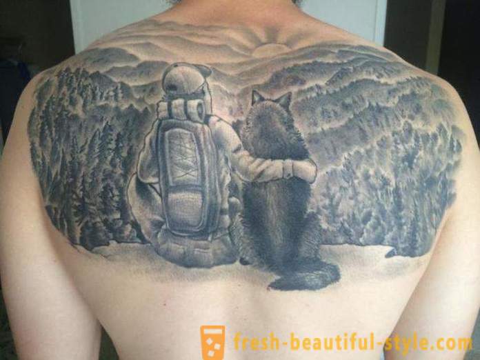 Tatuaż męska na plecach: plusy, minusy i opcje szkice.