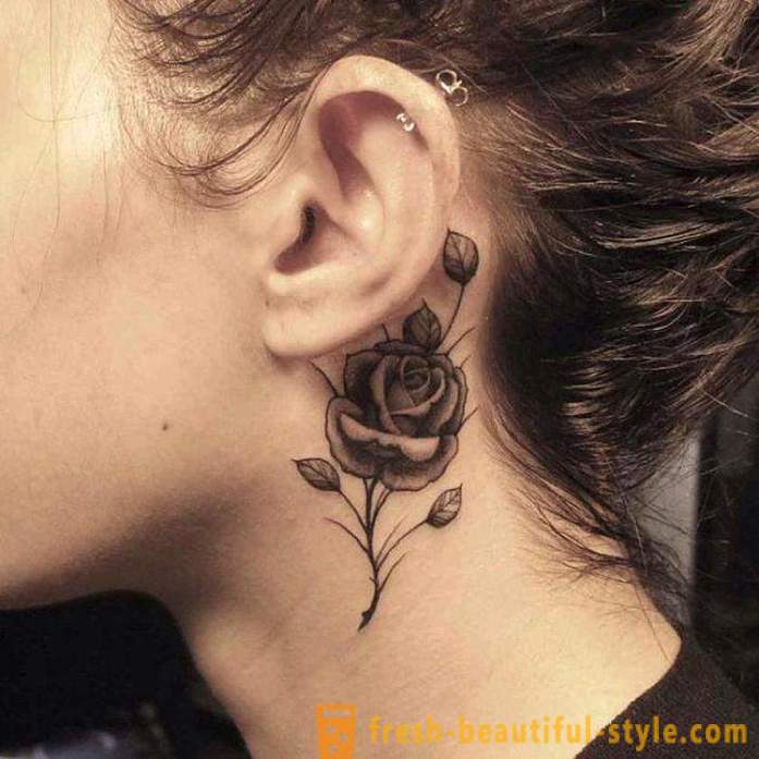 Beautiful kobiet tatuaż - że kotlet i tam, gdzie jest to obraz