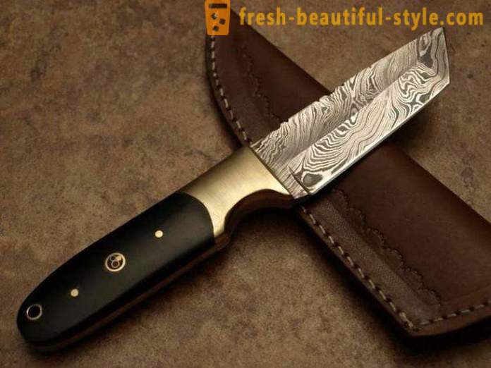 Od Damascus nóż ze stali: podstawowych cech