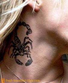 Tatuaż na szyi: wartości różnych wzorów