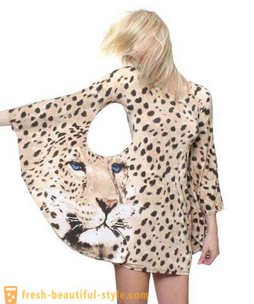 Leopard sukienka piękny drapieżnik