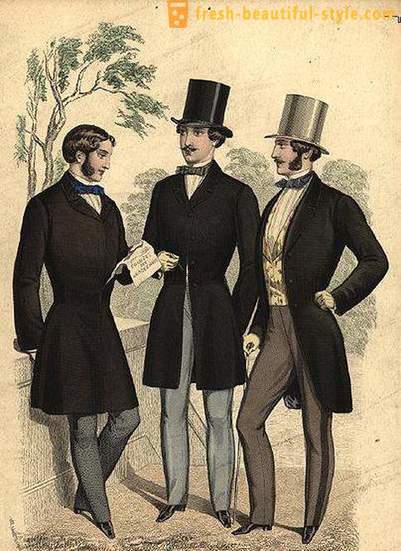 Moda męska z 19 wieku. trendy